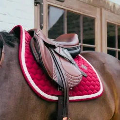 Kentucky Horsewear - Tapis de selle Plaited Cord Bordeaux Sale