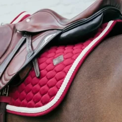 Kentucky Horsewear - Tapis de selle Plaited Cord Bordeaux Sale