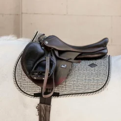 Kentucky Horsewear - Tapis de selle Pied de Poule brun Marron New