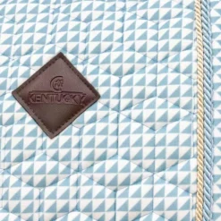 Kentucky Horsewear - Tapis de dressage Velvet Printing flags light blue Bleu Discount