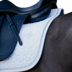 Kentucky Horsewear - Tapis de dressage Glitter Rope Blanc Outlet
