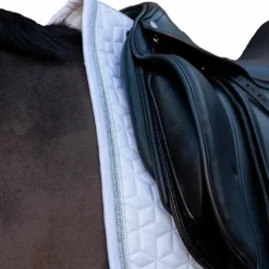 Kentucky Horsewear - Tapis de dressage Glitter Rope Blanc Outlet