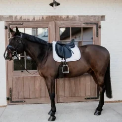 Kentucky Horsewear - Tapis de dressage Glitter Rope Blanc Outlet