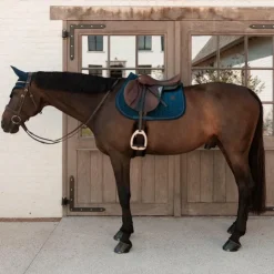 Clearance Kentucky Horsewear - Tapis de selle Velvet Mini Pearls Marine