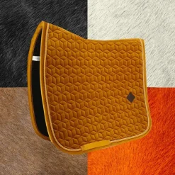 Best Kentucky Horsewear - Tapis de dressage Velvet Moutarde Jaune
