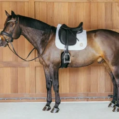 Clearance Kentucky Horsewear - Tapis de dressage Wave 3D logo Blanc