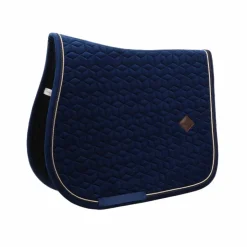 Hot Kentucky Horsewear - Tapis de selle Basic Velvet jumping Marine