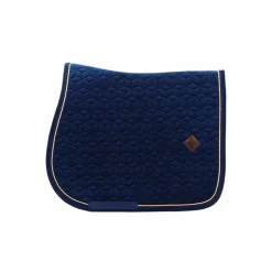 Hot Kentucky Horsewear - Tapis de selle Basic Velvet jumping Marine