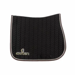 Clearance Kentucky Horsewear - Tapis de selle Fishbone cuir Noir