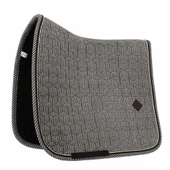 Outlet Kentucky Horsewear - Tapis de dressage Pied de Poule Noir
