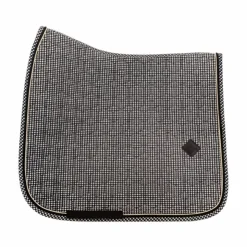 Outlet Kentucky Horsewear - Tapis de dressage Pied de Poule Noir