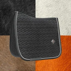 Kentucky Horsewear - Tapis de dressage Basic Velvet noir Outlet