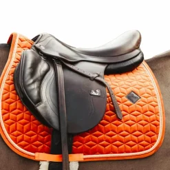 Kentucky Horsewear - Tapis de selle Velvet Jumping Orange
