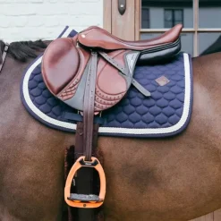 Best Kentucky Horsewear - Tapis de selle Plaited Cord Marine