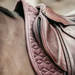 Kentucky Horsewear - Tapis de selle Velvet Jumping Parme Beige Discount
