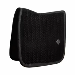 Kentucky Horsewear - Tapis de dressage Velvet Mini Pearls Noir Best
