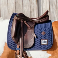 Hot Kentucky Horsewear - Tapis de dressage fishbone Marine