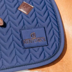 Hot Kentucky Horsewear - Tapis de dressage fishbone Marine