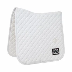 Discount Kentucky Horsewear - Tapis de dressage Diamond Competition 2 numéros Blanc
