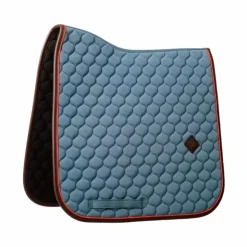 New Kentucky Horsewear - Tapis de dressage Onion Quilt Leather Neon Bleu