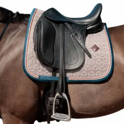 Kentucky Horsewear - Tapis de dressage pied de poule / navy Bordeaux