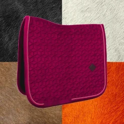 New Kentucky Horsewear - Tapis de dressage Velvet Fuchsia Rose