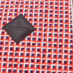 Kentucky Horsewear - Tapis de selle Velvet Printing check Rouge
