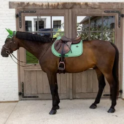Kentucky Horsewear - Tapis de selle Velvet Printing chess Vert Online