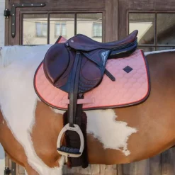 Kentucky Horsewear - Tapis de selle Onion Quilt Leather Neon vieux Rose New