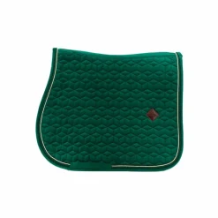 Kentucky Horsewear - Tapis de selle Velvet Jumping Foncé Vert New