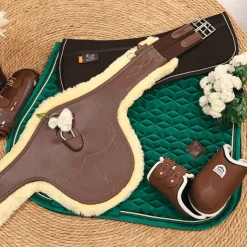 Kentucky Horsewear - Tapis de selle Velvet Jumping Foncé Vert New