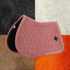 Discount Kentucky Horsewear - Tapis de selle Velvet Jumping Vieux pour minis Rose