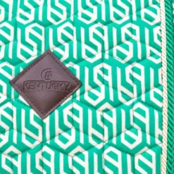 Kentucky Horsewear - Tapis de dressage Velvet Printing maze cipher / blanc Vert Best