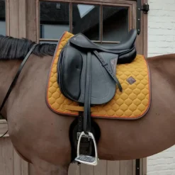 Kentucky Horsewear - Tapis de dressage Onion Quilt Leather Neon kaki Vert Discount