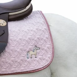 Clearance Kentucky Horsewear - Tapis de dressage tête de licorne paillettes tendre Rose