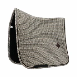 Kentucky Horsewear - Tapis de dressage Pied de Poule Brun Marron Outlet