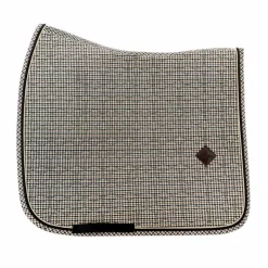 Kentucky Horsewear - Tapis de dressage Pied de Poule Brun Marron Outlet