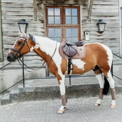 Hot Kentucky Horsewear - Tapis de selle Velvet Pearls jumping Beige