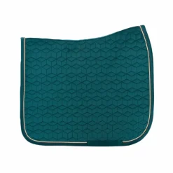 Outlet Kentucky Horsewear - Tapis de dressage Velvet Emeraude Bleu