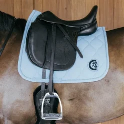 Outlet Kentucky Horsewear - Tapis de dressage Wave 3D logo clair Bleu