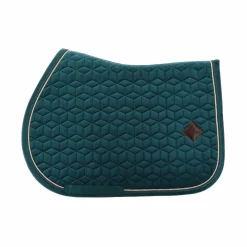 Kentucky Horsewear - Tapis de selle Velvet Jumping Emeraude pour minis Bleu Sale