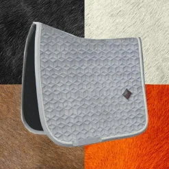 Outlet Kentucky Horsewear - Tapis de dressage Basic Velvet Gris