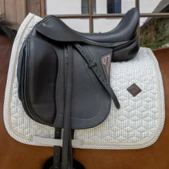 Kentucky Horsewear - Tapis de dressage Velvet Printing pied de poule / blanc Gris Best