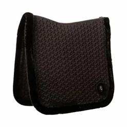 Discount Kentucky Horsewear - Tapis de dressage fausse fourrrure tressée Noir