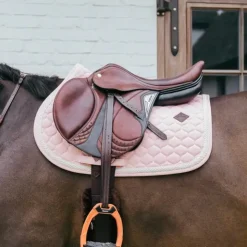 Kentucky Horsewear - Tapis de selle Plaited Cord pâle Rose New