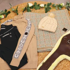 Kentucky Horsewear - Tapis de dressage Pied de Poule Beige