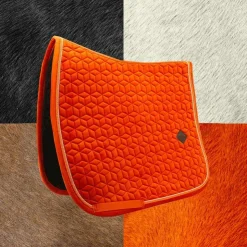 Kentucky Horsewear - Tapis de dressage Velvet Orange Sale