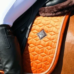 Kentucky Horsewear - Tapis de dressage Velvet Orange Sale