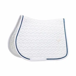 Clearance Kentucky Horsewear - Tapis de selle Glitter Rope et marine Blanc