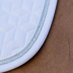 Kentucky Horsewear - Tapis de selle Glitter Rope Blanc Best